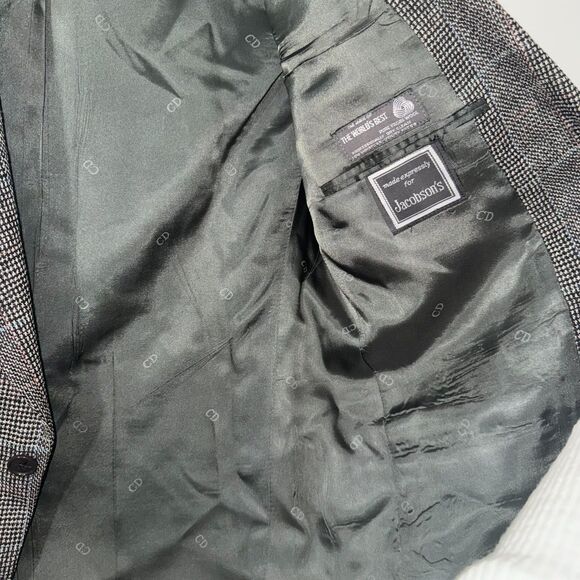 Chrisian Dior Monsieur Pure Wool Plaid Blazer - Black/White/Blue/Red 41S - Picture 6 of 9